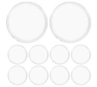 CIYODO 10Pcs Coin Capsules for 65mm/2.56" Medal, Clear Badge Box for Challenge Coin, Airtight Plastic Organizer Case Fits Collectors, Souvenir Storage and Presentation