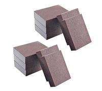 CIYODO 10Pcs Extra Thick Emery Sponges for Pot Cleaning and Rust Removal, Brown Sponge Pads Strong Oil and Dirt Removing Function, for Kitchen Cleaning and Descaling
