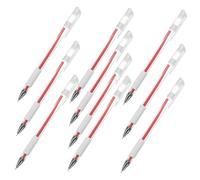 CIYODO 10pcs Eyebrow Marking Pens Red Fine Tip Skin Tattoo Positioning Pens for Precise Lines Before Microblading and Cosmetic Procedures