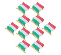CIYODO 10pcs Italy Flag Enamel Pins Brooches for Cardigans and Coats, Alloy Multi-purpose National Badge with Vibrant Design, for Formal Brooch or Breastpin Jewelry Presents