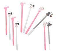 CIYODO 10pcs Kawaii Cat Gel Pens for Smooth Writing Cute Cartoon Animal Ink Pens School Office Supplies Stationery