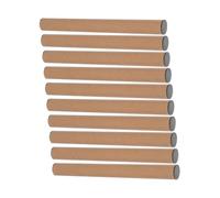 CIYODO 10pcs Kraft Paper Mailing Tubes with Caps Long Cardboard Storage Cylinders for Mailing Posters Artwork Documents Abs Kraft Material Bulk Pack for Secure Transport and Storage