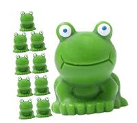 CIYODO 10pcs Mini Resin Frogs Garden Ornaments Micro Landscape Decoration Bonsai Animal Statues for Outdoor and Indoor Use