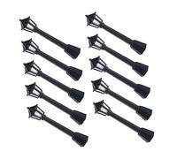 CIYODO 10pcs Mini Street Lights for Micro Landscape with Realistic Design Easy Installation Miniature Lamp Posts for Dollhouse Model Village Sand Tray and Architectural Simulation