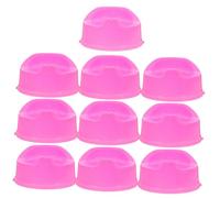 CIYODO 10Pcs Miniature Doll House Toilet Accessories for Dolls, Plastic Realistic Simulation Potty with Authentic Shape, and Photography Decoration