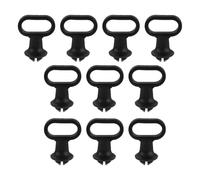 CIYODO 10pcs Mudguard Speedometer Cable Guide - Motorcycle Speedometer Cable Guide Clip - Easy Install Black Rubber Retainer for Front Mudguard Repair and Upgrade
