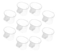 CIYODO 10pcs Parrot Feeder Bird Food and Water Bowl for Cage Small Bird Feeder Accessory