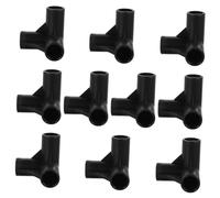 CIYODO 10PCS Plastic Tube Connectors Corner Way Gardening Connectors for Greenhouse Grape Trellis Sunscreen Shed Frame Supports PP Material