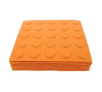 CIYODO 10pcs PVC Tactile Paving Tiles with Bump Dots Non-Slip Blind Brick Floor Tiles for Sidewalks and Pathways High-Visibility Pavement Boards for Safe Walking Noise-reducing and