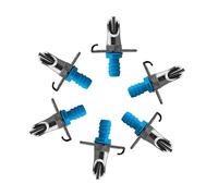 CIYODO 10Pcs Rabbit Water Feeder Set Automatic Double Spring Watering Nozzle for Animals Durable Design Easy Assembly for Rabbits Ferrets and Chinchillas Blue