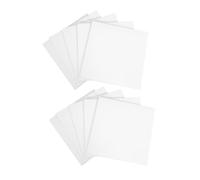 CIYODO 10pcs White Cake Cardboard Base Plates Thickened Square Pastry Boards for Cakes Mousse Desserts Baking Display Tray Elegant Support