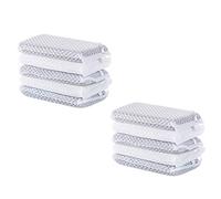 CIYODO 10pcs White Dishwashing Sponge Pad for Kitchen, Easy to Squeeze Water and Comfortable to Hold, Multi-Functional Scrub Scouring Cleaning Sponges for Home Use