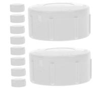 CIYODO 10pcs White PVC Female Threaded End Caps for Plumbing Pipes Thickened Durable Pipe End Plugs with Secure Internal Threads Easy Screw Installation for Garden Water and Sprinkler