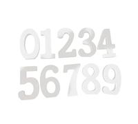 CIYODO 10pcs Wooden Table Number Decor Wedding Decorations for House Diy Painted Numbers Modern Wedding Sign Decor Birthday Table Holder for Anniversary Birthday Party