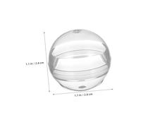 CIYODO 110pcs Clear Plastic Round Capsules Transparent Mini Vending Machine Balls for Gumball Dispensers Multipurpose Storage and Display for Small Beads Collectibles