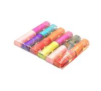 CIYODO 12 Pcs Silk Embroidered Lipstick Cases with Mirror Retro Storage Boxes for Women S Lip Gloss Holder and Cosmetic Organizer Gift for Girlfriend and Makeup Vanity