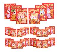CIYODO 120pcs Chinese Horse Year Red Envelopes Spring Festival Lucky Money Packets Thick Paper Cartoon Horse Design Traditional Hong Bao for Year Gift Giving