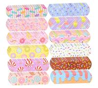 CIYODO 120Pcs Cute Cartoon Wound Patches Breathable Bandages for Safe Practical Adhesive Plasters with Strong Absorption for Daily and Camping Emergency Care
