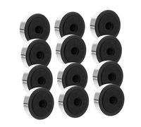 CIYODO 12pcs Amplifier Machine Feet Pads Speaker Isolation Base Pads Plastic Audio Speaker Feet for Hifi Equipment Silver 48x15mm Floor Stand Accessories