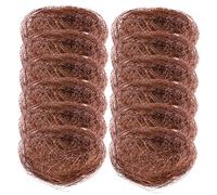 CIYODO 12pcs Artificial Bird Nest Decorative Ornament Faux Bird Egg Nest for Garden Natural Jute Material and Photo Props