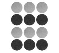 CIYODO 12pcs Black Electric Foot Grinding Stone Replacement Heads for Pedicure Accessories, Easy to Clean and Reusable Foot Care File Pads Suitable for Home and Salon Use