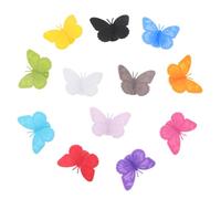 CIYODO 12Pcs Butterfly Wine Glass Markers, Silicone Wine Charms for Stem Glass, Drink Markers Multicolored Drink Identifiers Tags for Valentine Day Birthday Bar Parties