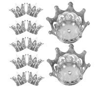 CIYODO 12pcs Crown Shaped Candy Storage Boxes Decorative Favor Containers for Shower Wedding Birthday Party Secure Elegant Treat Boxes for Sweets and Desserts