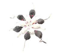 CIYODO 12pcs Funny Cat Set Cat Spiral Tunnel Kittens Kit Kitten Stuff Mice Mouse Imitation Imitation Rabbit down