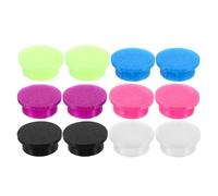 CIYODO 12pcs Glass Bottle Caps Leak-Proof Vial Caps for Research Labs Lids for Glass Bottles for Medical Use Reusable TPU