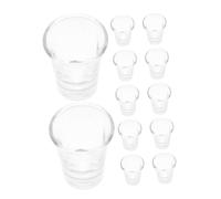 CIYODO 12pcs Glass Communion Cups for Church Services Fits Standard Trays Elegant Holy Water Shot Glasses for Religious Rituals Family Gatherings and Celebrations