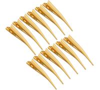 CIYODO 12pcs Large Metal Hair Clips with Metal Teeth for Salon Styling Sectioning Rust-resistant Professional Hairdressing Tool No-crease Heavy Duty Clips for Thick and Thin Hair