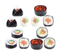CIYODO 12pcs Lifelike Sushi Model Realistic Onigiri Simulation Food Display Props for Photography Restaurant Decoration Multifunctional Japanese Food