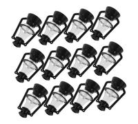 CIYODO 12pcs Mini Kerosene Lamp Model Decorative Lanterns for Dollhouse Decor Halloween Micro Landscape Accessories Simple Style Miniature Props for Creative Layouts