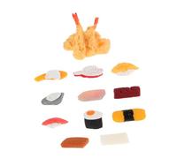 CIYODO 12Pcs Miniature Sushi Models for Dollhouses Realistic Japanese Food Ornaments Kitchen Scene Props Lightweight and Tiny Food Accessories for Pretend Play