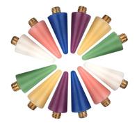 CIYODO 12pcs Nail Art Pen Replacement Tips with Wax and Metal Material Labor Saving Easy to Replace Nail Picker Tool for Manicure