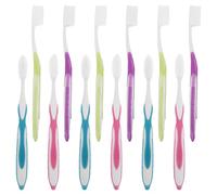 CIYODO 12Pcs Nano Soft Bristle Toothbrush Set for Adults, Large Head Sensitive Gum Manual Toothbrushes, Soft Microfiber Travel Tooth Brush Kit with 4 Colors (3 Each) for Home, Hotel,