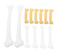 CIYODO 12pcs Plastic Fake Bones Halloween Decorations Miniature Skeleton Props for Crafts Plastic Bone for Party Haunted House Carnival Festival Use