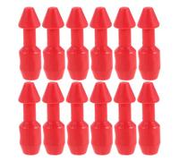 CIYODO 12pcs Plastic Wishbones Band Insert - Spearfishing Tackle Tool Fishing Accessory Inserts for Divers Maintenance and Replacement Red