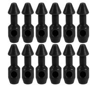 CIYODO 12pcs Plastic Wishbones Band Insert - Spearfishing Tackle Tool Fishing Accessory Inserts for Divers Maintenance and Replacement Black