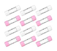 CIYODO 12pcs Portable Rgp Contact Lens Case with Leakproof Seal, Hard Plastic Storage Box Featuring Separated Compartments and Deep Cup Design, for Travel and Business Trips with Soft