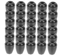 CIYODO 15 Pairs Black Silicone Ear Tips Replacement for Stethoscope Earbuds Comfortable Soft Accessories for Doctors Nurses Veterinarians with Self-stretching and Cold Protection