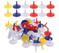 CIYODO 150pcs 18mm round Plastic Golf Ball Markers Set for On-course Accessories, Putting Alignment Tools for Indoor and Outdoor Golf Games