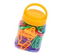 CIYODO 150Pcs Educational Geometric Chain Link Plastic C-Clips Hooks, Interlocking Links for Preschool Learning and Hand-Eye Coordination