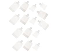 CIYODO 15pcs Reusable Travel Lotion Bags Transparent Leakproof Squeeze Bottles Portable Cosmetic Fluid Dispensers for Shampoo and Makeup Toiletries