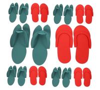 CIYODO 16 Pairs Disposable EVA Slippers Lightweight Flip-flop Design for Pedicure Use Travel and Hotel Guest Footwear Portable Household Use Shoes with Random Styles Random Color
