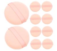CIYODO 16pcs Cotton Powder Puff for Women Velour Loose Powder Applicator Soft Makeup Puff for Foundation and Setting and Portable Cosmetic Tool for Travel and Daily Use