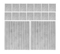 CIYODO 16pcs Dollhouse Miniature Tile Roof Tiles Set Silver Iron Steel Corrugated Design Realistic Multipurpose Use for Professional Model Builders and DIY Enthusiasts in Architectural