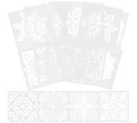 CIYODO 16pcs Mandala Multi-Function Stencils for Painting Reusable Pet Drawing Tools with Hollow Design for Wall Art Decoration and DIY Crafts