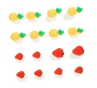 CIYODO 16Pcs Silicone Foot Toe Dividers for Manicure Nail Art DIY Soft Toe Separators Pedicure Accessories with Adorable Fruit Shapes Easy to Use for Salon and Home Use