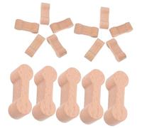 CIYODO 16Pcs Wooden Train Track Connectors Adaptor for Compatible with Railway Enhances Imagination Creativity for Building Various Track Scenes